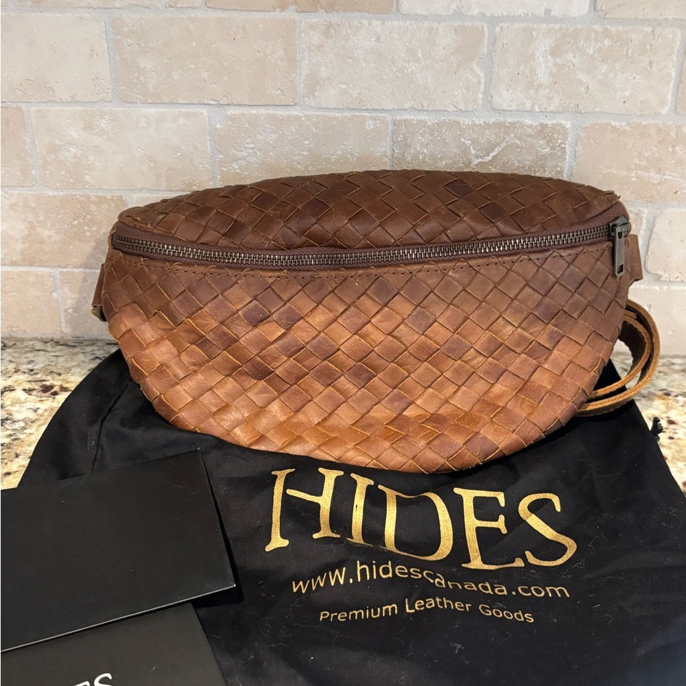 Hides Brown Leather Belt Bag